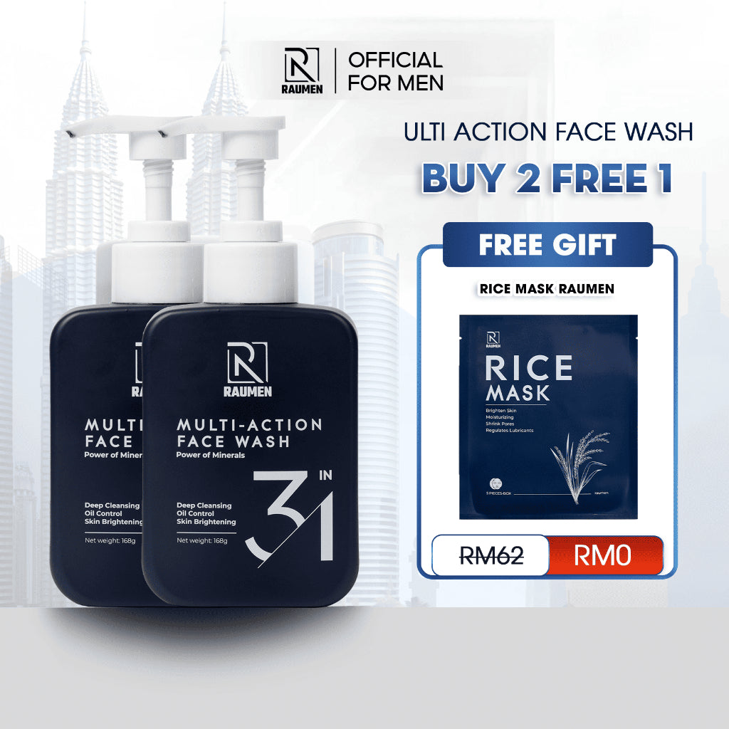 Raumen Men’s Multi-Action Face Wash